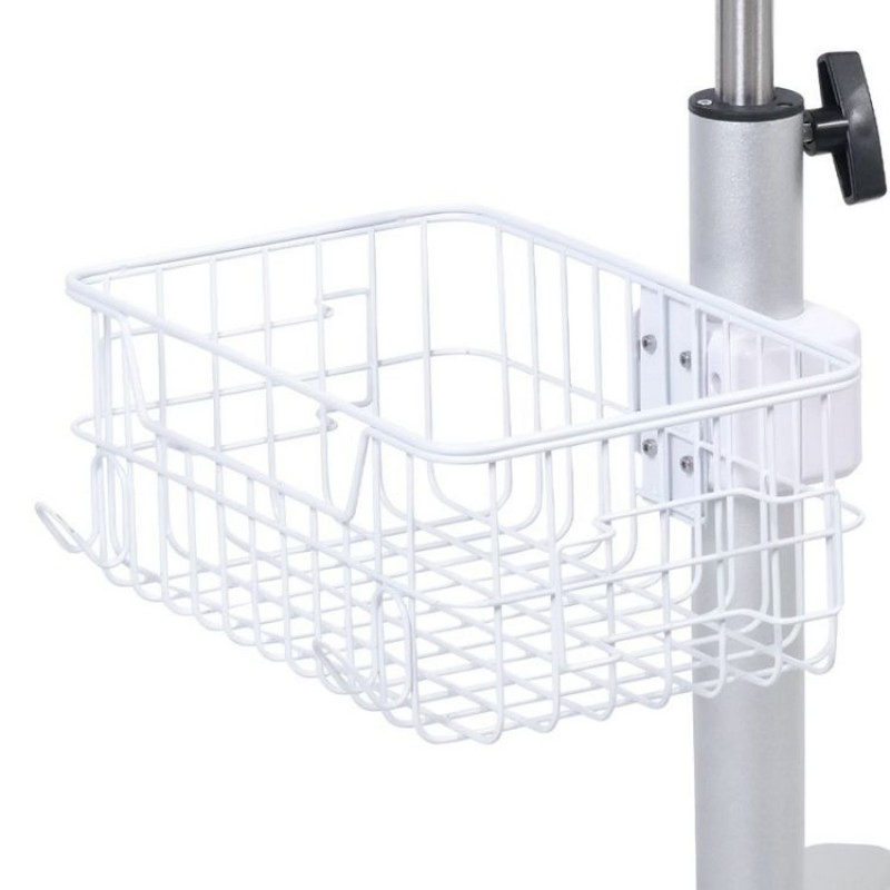 Aluminum Alloy Mobile Infusion Stand with Height-Adjustable Infusion Tube Holder