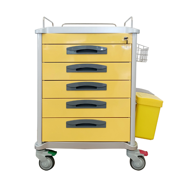 Hospital Emergency Resuscitation Nursing Cart for Medication Dispensing