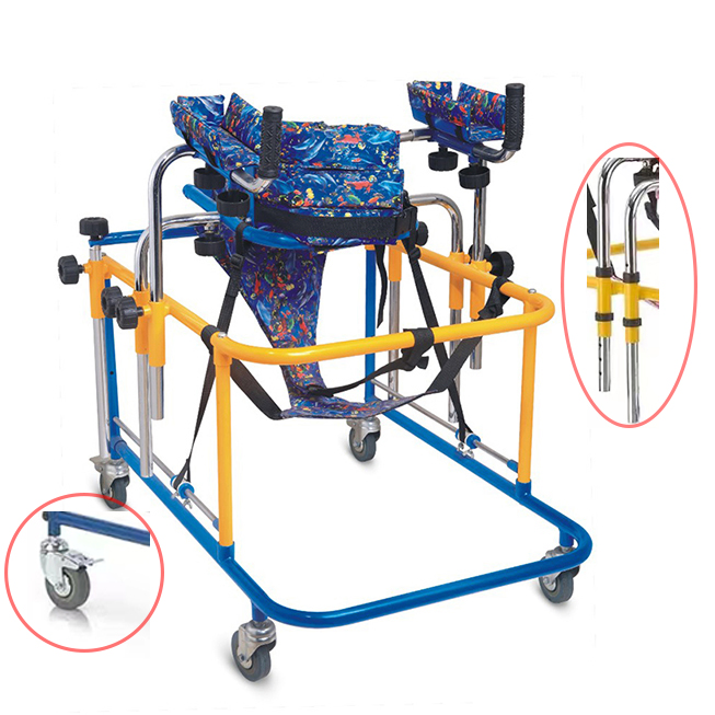 Cerebral Palsy Pediatric Upright Walker Pediatric Rollator with Seat