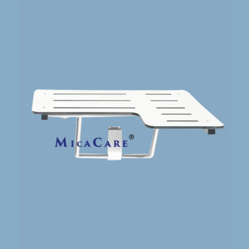 Bariatric Heavy Duty Shower Table with Legs and Wall Mounted Base