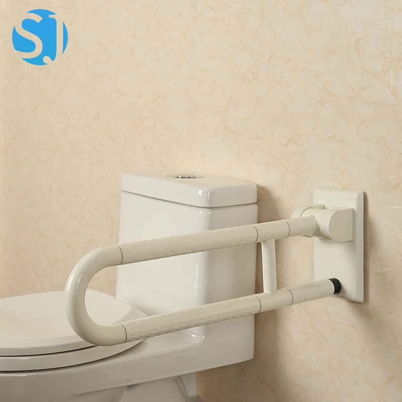 Wall Mounted ABS Nylon Grab Bar Bathroom Safety Rail for Handicap and Bariatric Support High Strength Material