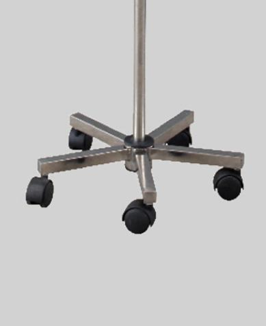 Hospital Mobile Stainless Steel Infusion IV Pole Drip Stand