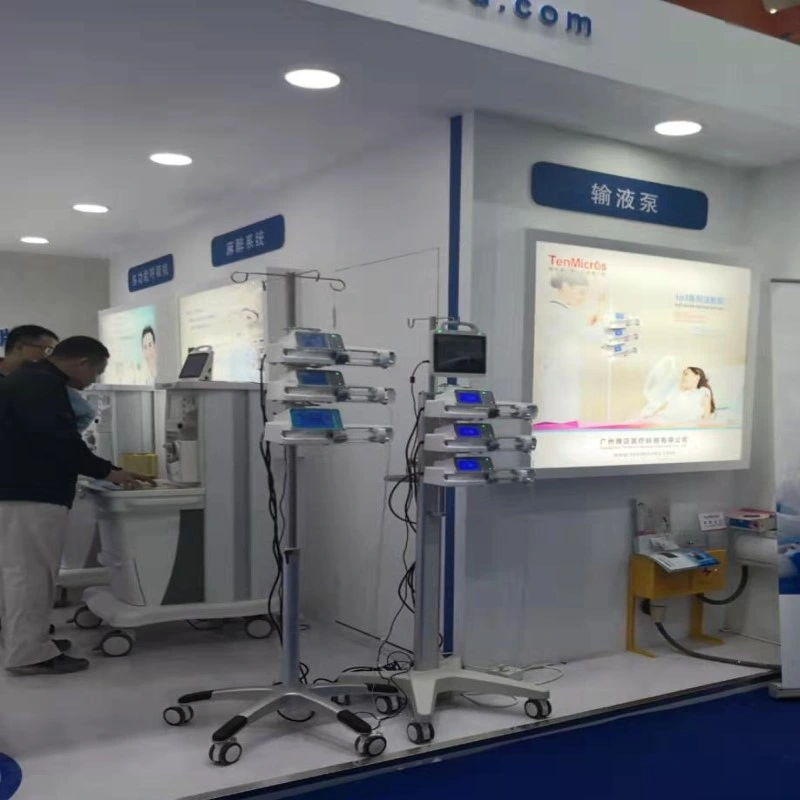 Hospital Medical Patient Monitor Cart for Respiratory Ventilator Machine/Infusion Pump