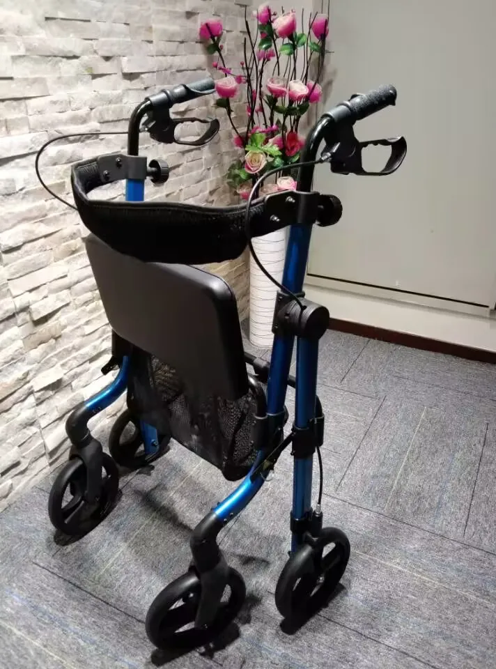 Aluminum Walking Rollator side view
