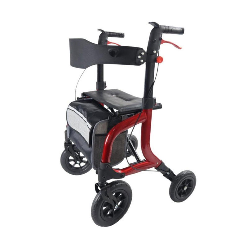 Elderly People Walking Support Provide Stability Folding Aluminum Rollator with Wheels