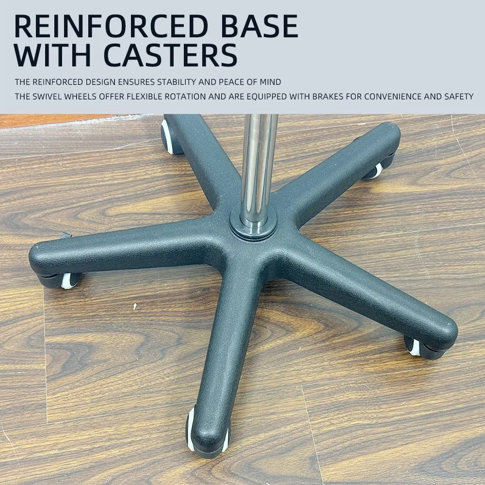 Mobile Medical IV Drip Stand Hospital Furniture Stainless Steel Stainless Steel Infusion Support Transfusion IV Pole Stand