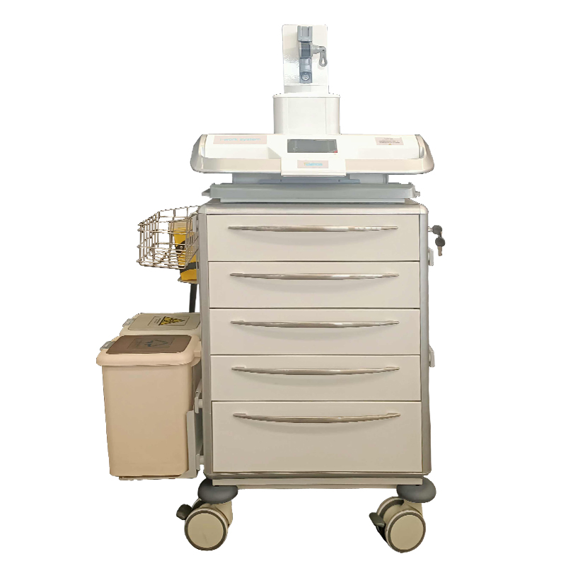 Adjustable Medical Telemedicine Workstation Computer Cart