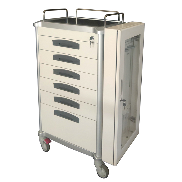 Medical Instrument Cart Hospital Endoscopy Trolley for Patient Cure