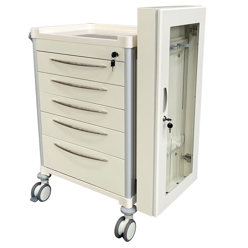 High Strength Removable Hospital Clinic Patient Difficult Airway Endoscopy Trolleys