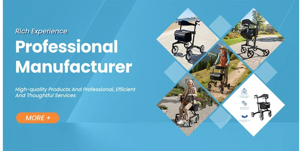 Carbon Fiber 4-Wheel Rollator Walker Overview