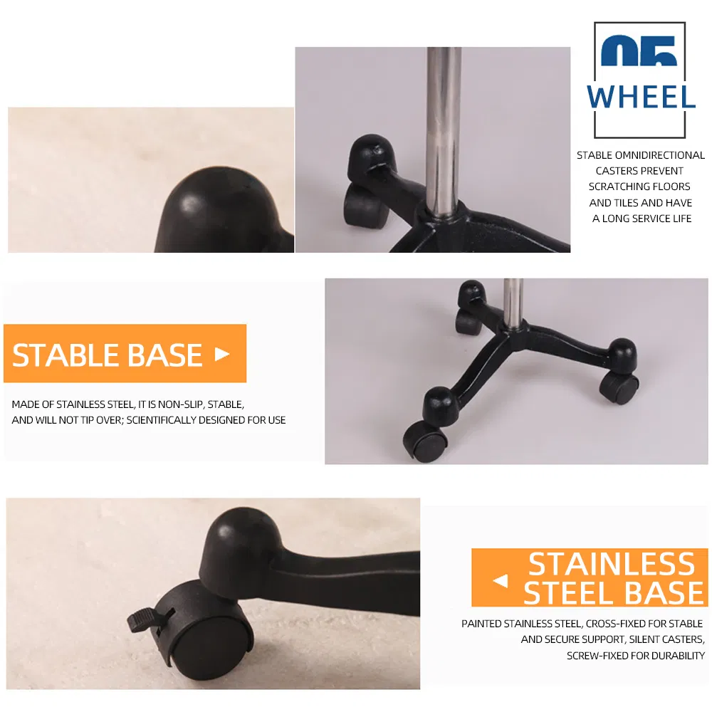 Factory Price Infusion Stand Top Wire Style Manufacturer Wholesale Floor Mobile Infusion Stand, Bottle Holder Infusion Rod