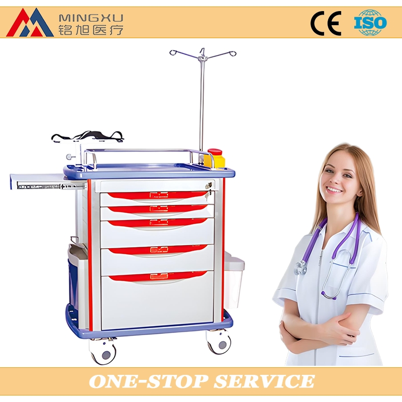 Durable ABS Emergency Response Crash Cart for Healthcare Facilities