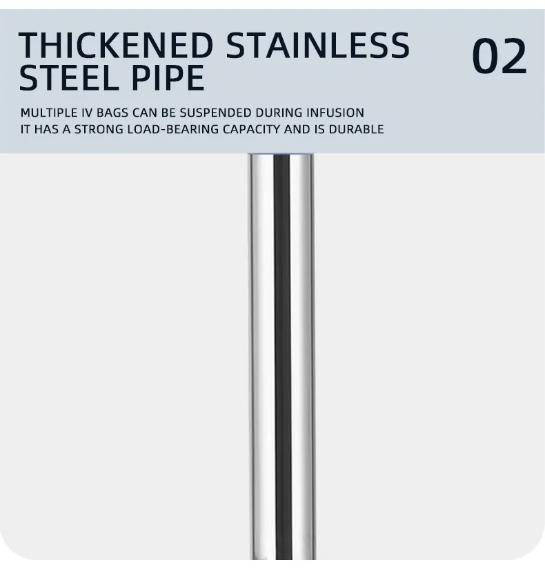 Mobile Medical IV Drip Stand 4