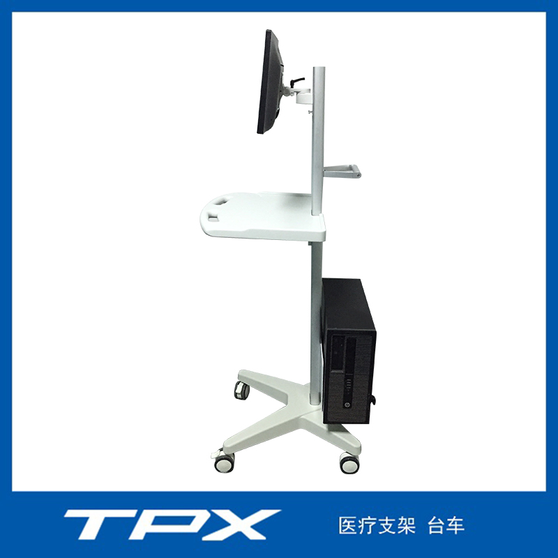 Hot Medical Emergency Endoscopy ECG /Utrasound Cart /Patient Monitor Computer Trolley with 4 Wheels