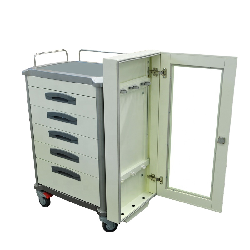 Mobile Medical Carts Endoscopy Procedures Trolley for Hospital Clinics