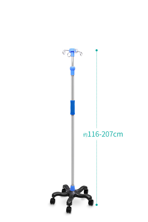 Mobile Stainless-Steel MRI Portable IV Pole Stand Infusion Stand