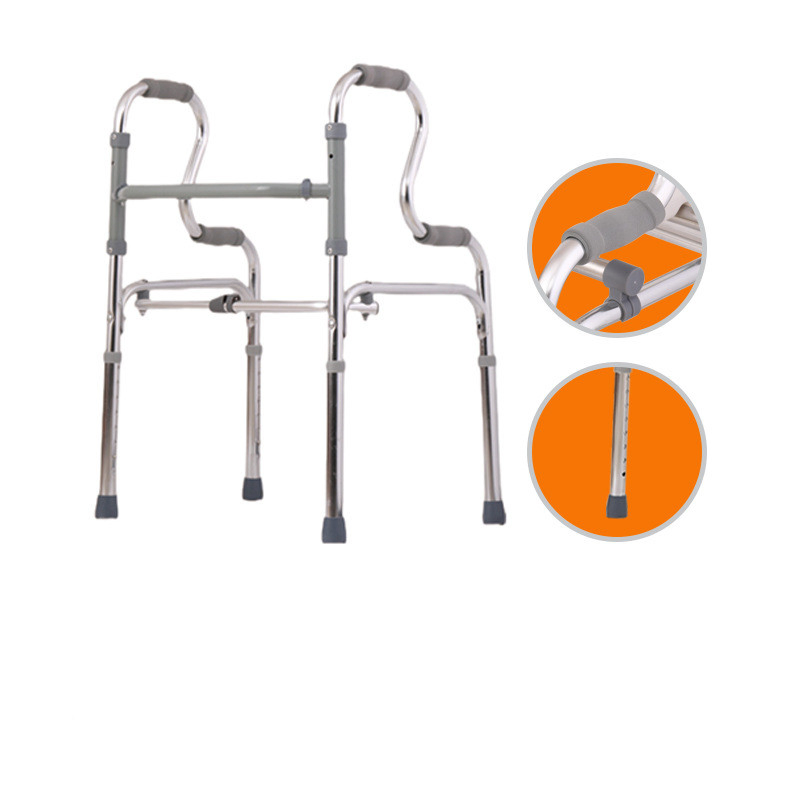 Good Quality Outdoor Lightweight Aluminium Adults Elderly Walking Aids Frame Folding Upright Walker Rollator with Seat