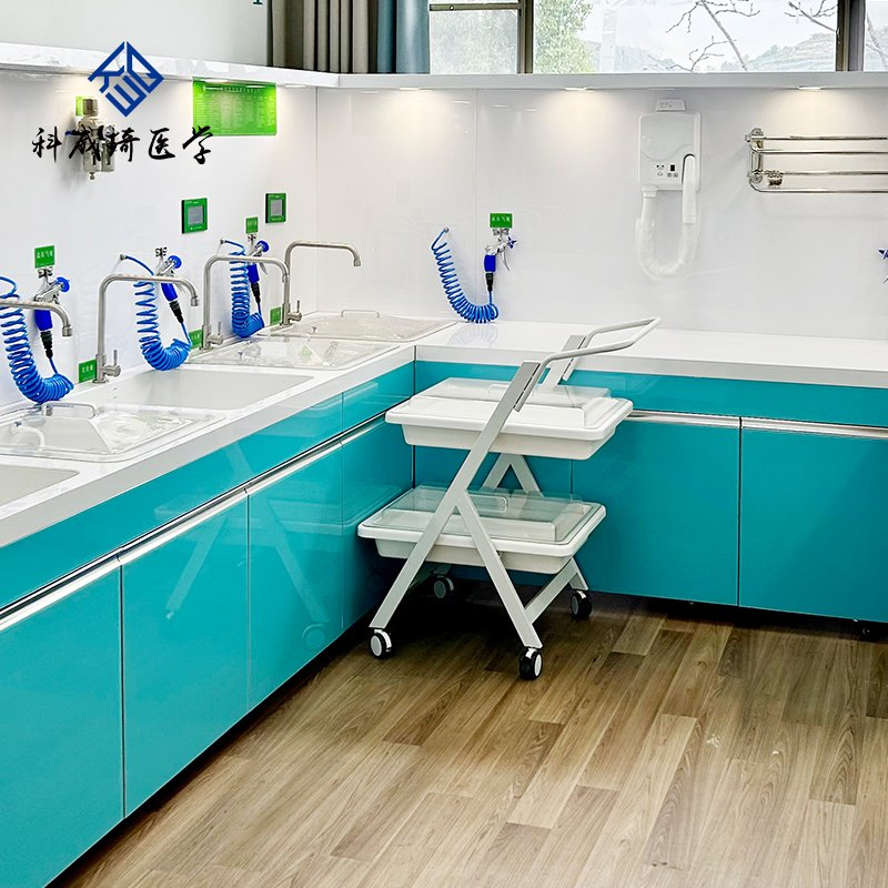 Endoscopy Transport Cart Shockproof Multi-Layer Medical Equipment Trolley