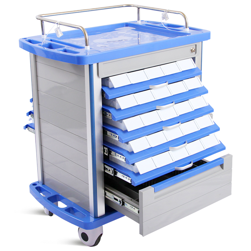 Nwm054-Mt Professional ABS Hospital Nursing Furniture Emergency Medical Crash Cart