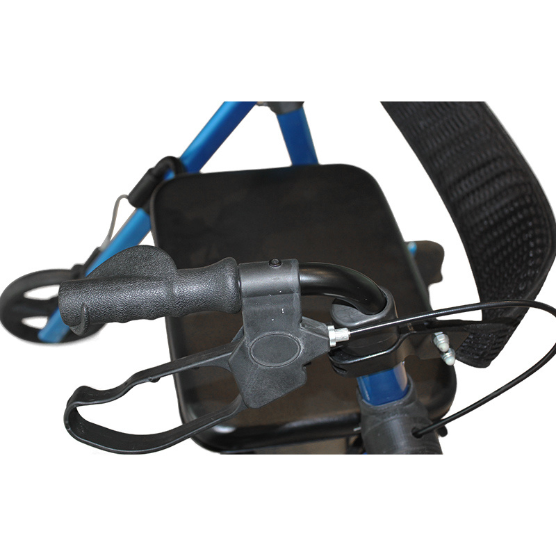 6kg Light Weight and Foldable Walking Rollator with Double Wheels Bearing 100kg