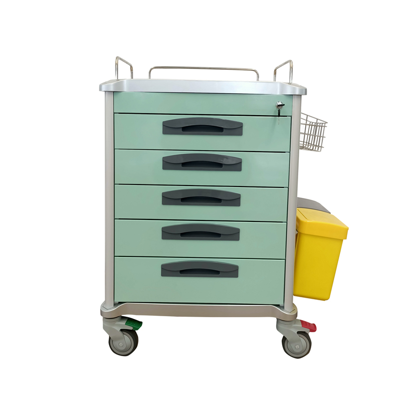 Hospital Emergency Patients Medicine Dispensing Cart with Multiple Drawers