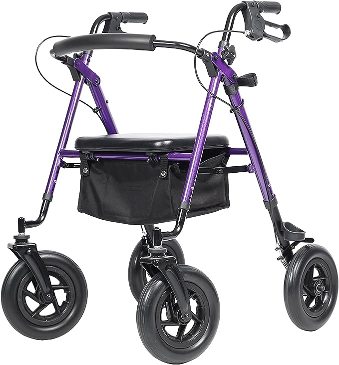 All-Terrain Rollator Walker Under-Seat Basket