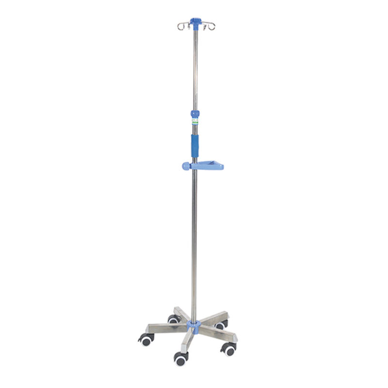 Infusion Stand with Height Adjustment Wheels Mobile IV Stand From Chinese Supplier Medical Use