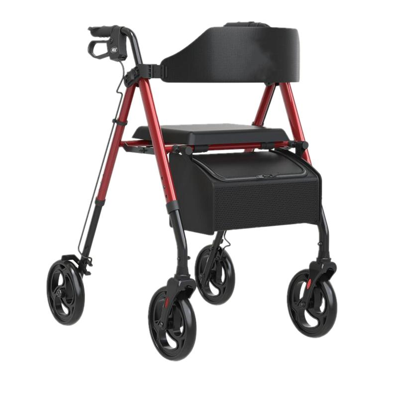Medical Rehabilitation Foldable Walker Chair Rollator