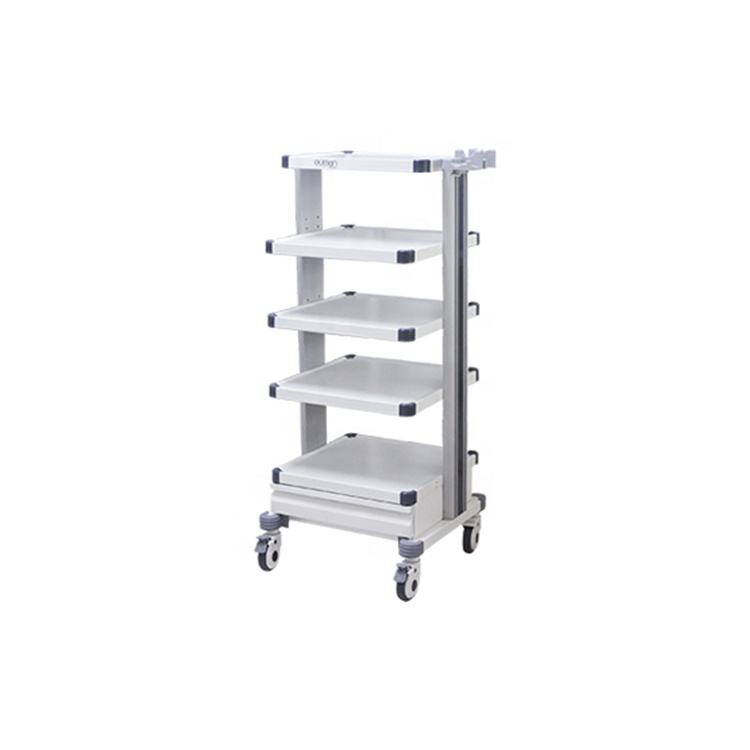 Ouman Medical Endoscopy Trolley Cart with Drawers for Hospital Use