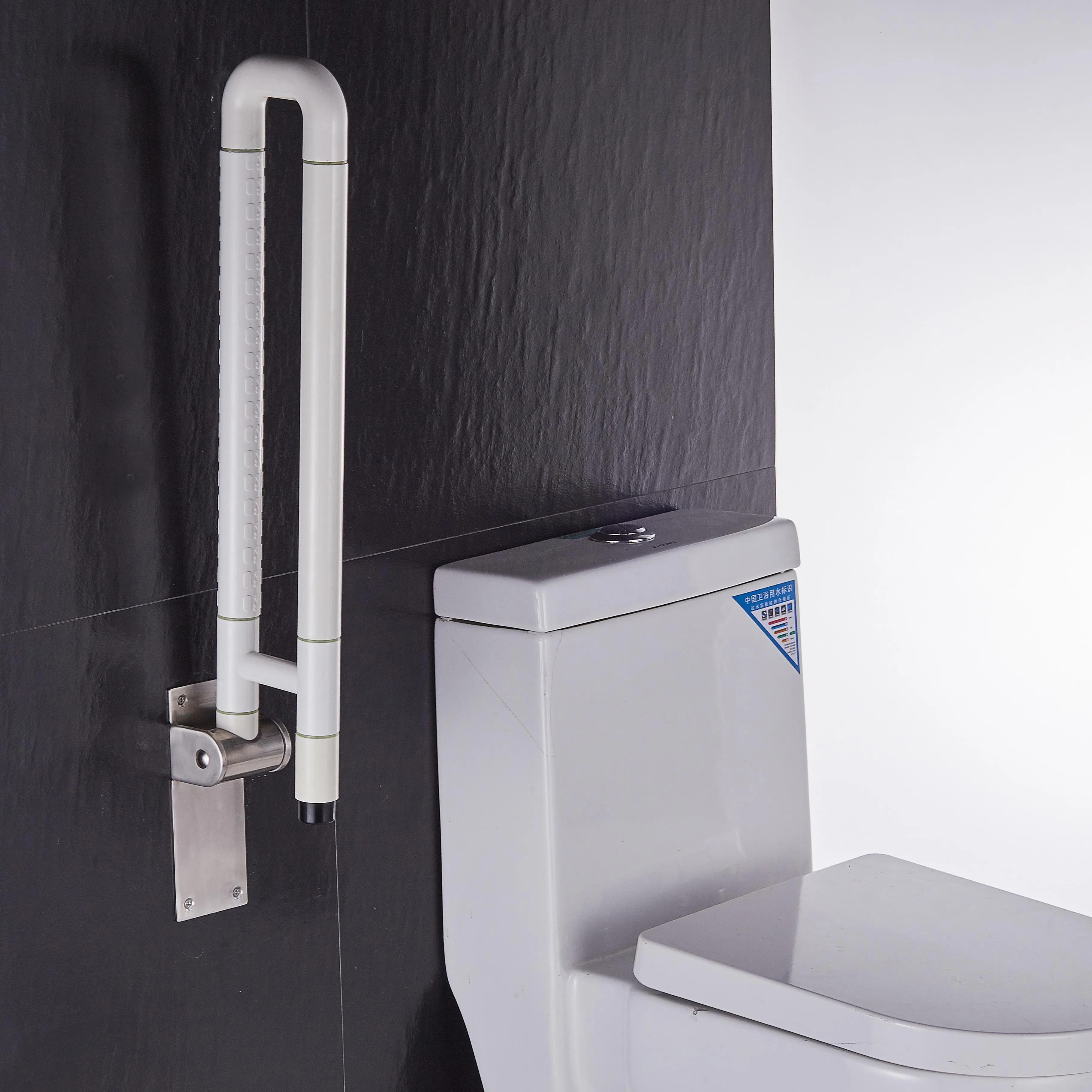 Foldable Stainless Steel Toilet Grab Bar Disabled Safety Washroom Armrest Handrail