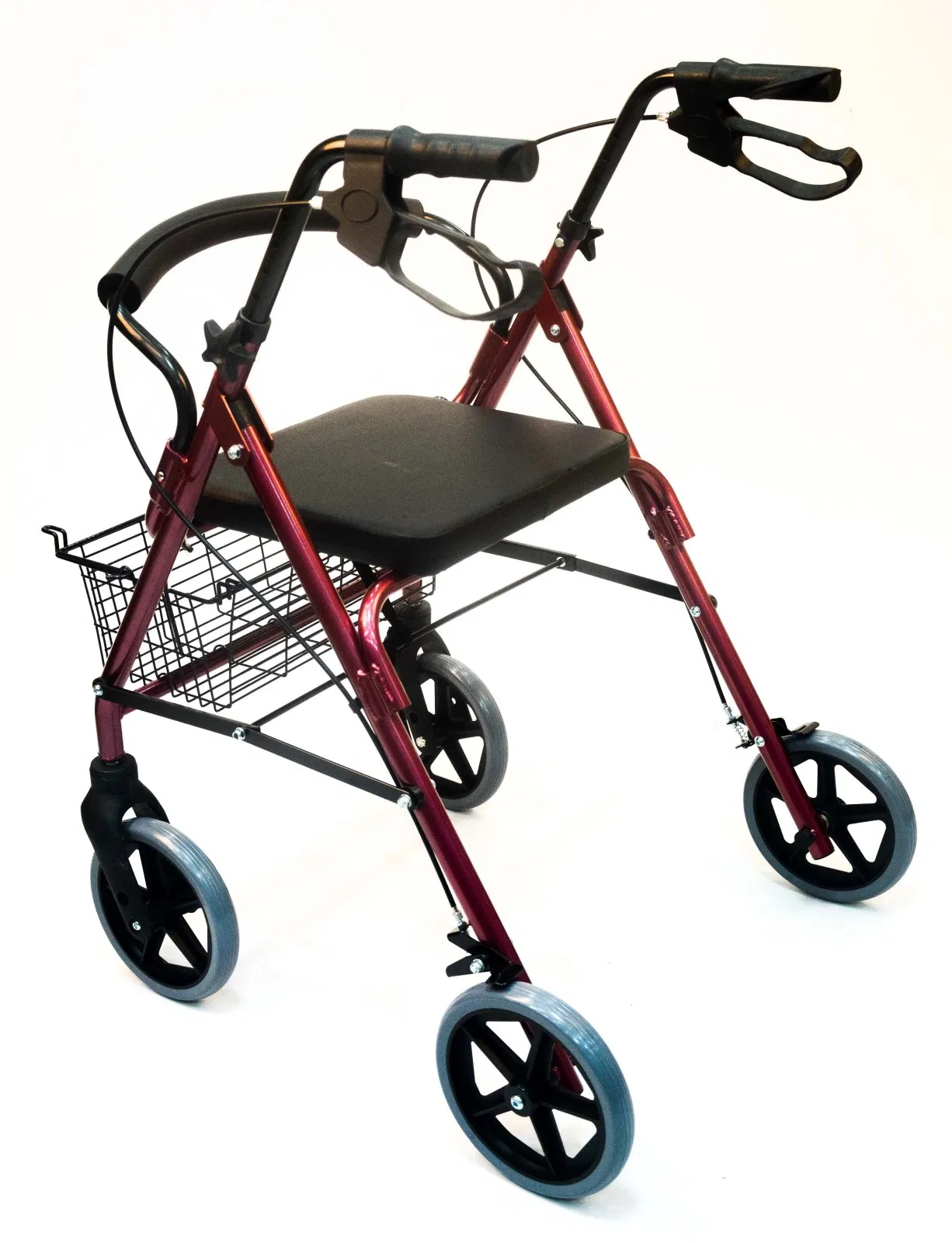 New Four Wheels En ISO Certified Outdoor for Seniors Rollator Walker Bme881
