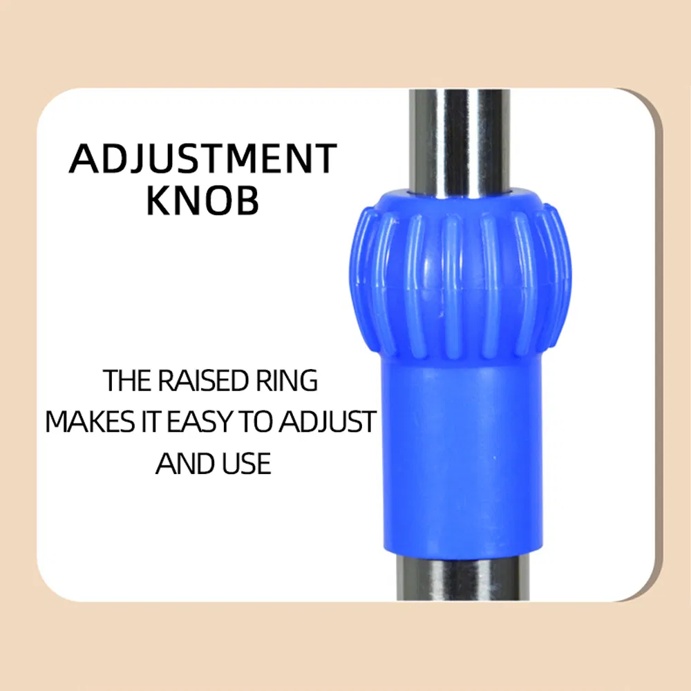 Stainless Steel IV Pole with 4-Hook Round Rack, Clinic Infusion Stand Thick Rod Mobile Drip Stand Clinic IV Pole