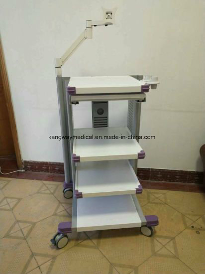 Medical Utrasound/Endoscope/Endoscopy Trolley Carts Workstation Hopsital Furniture