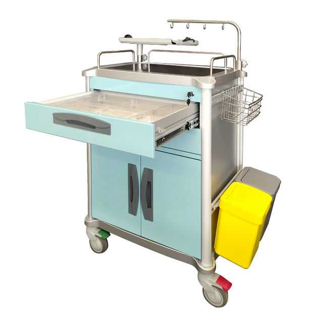 Emergency Medical Crash Cart with Drawers