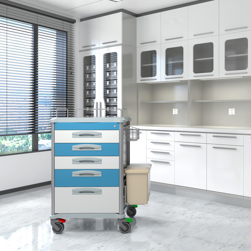 Health Central Medical Medication Dispensing Drawer Trolley Cart