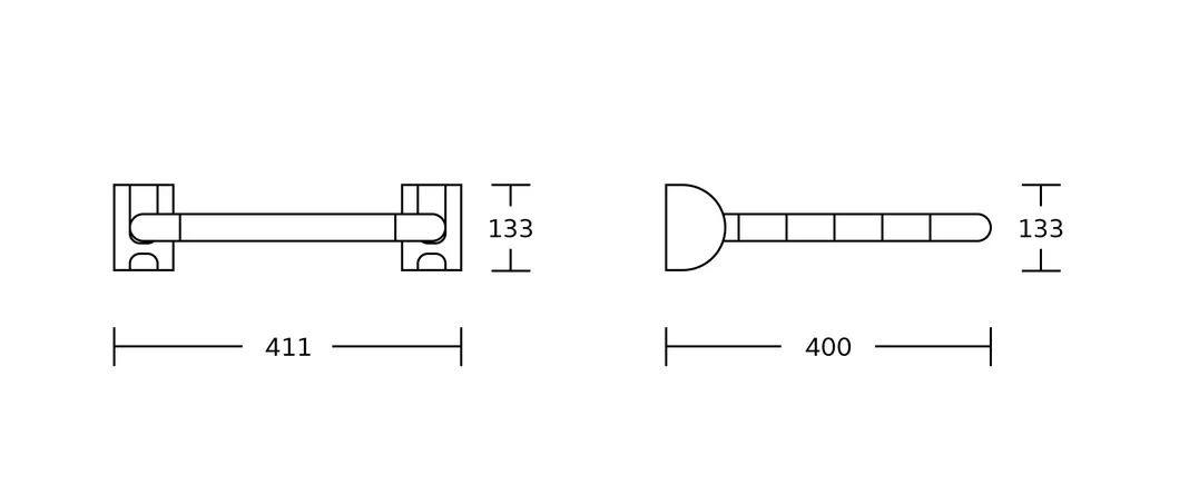 Wall Mounted Support Rail