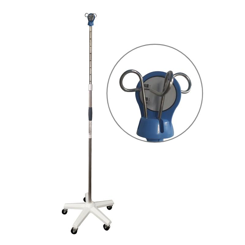 Adjustable Mobile Medical Portable Hospital IV Pole Hospital Furniture Infusion Stand