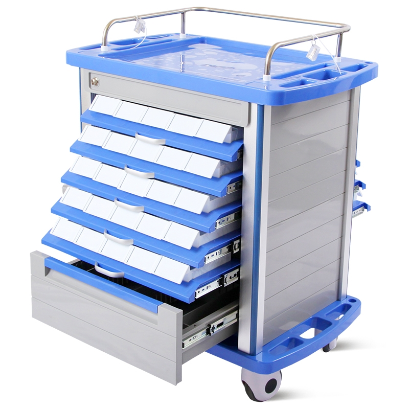 Nwm054-Mt Professional ABS Hospital Nursing Furniture Emergency Medical Crash Cart