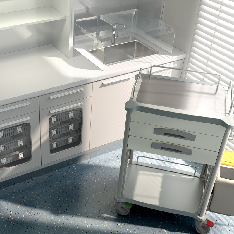 Utility Hospital Medical Mobile Medication Treatment Carts for Healthcare