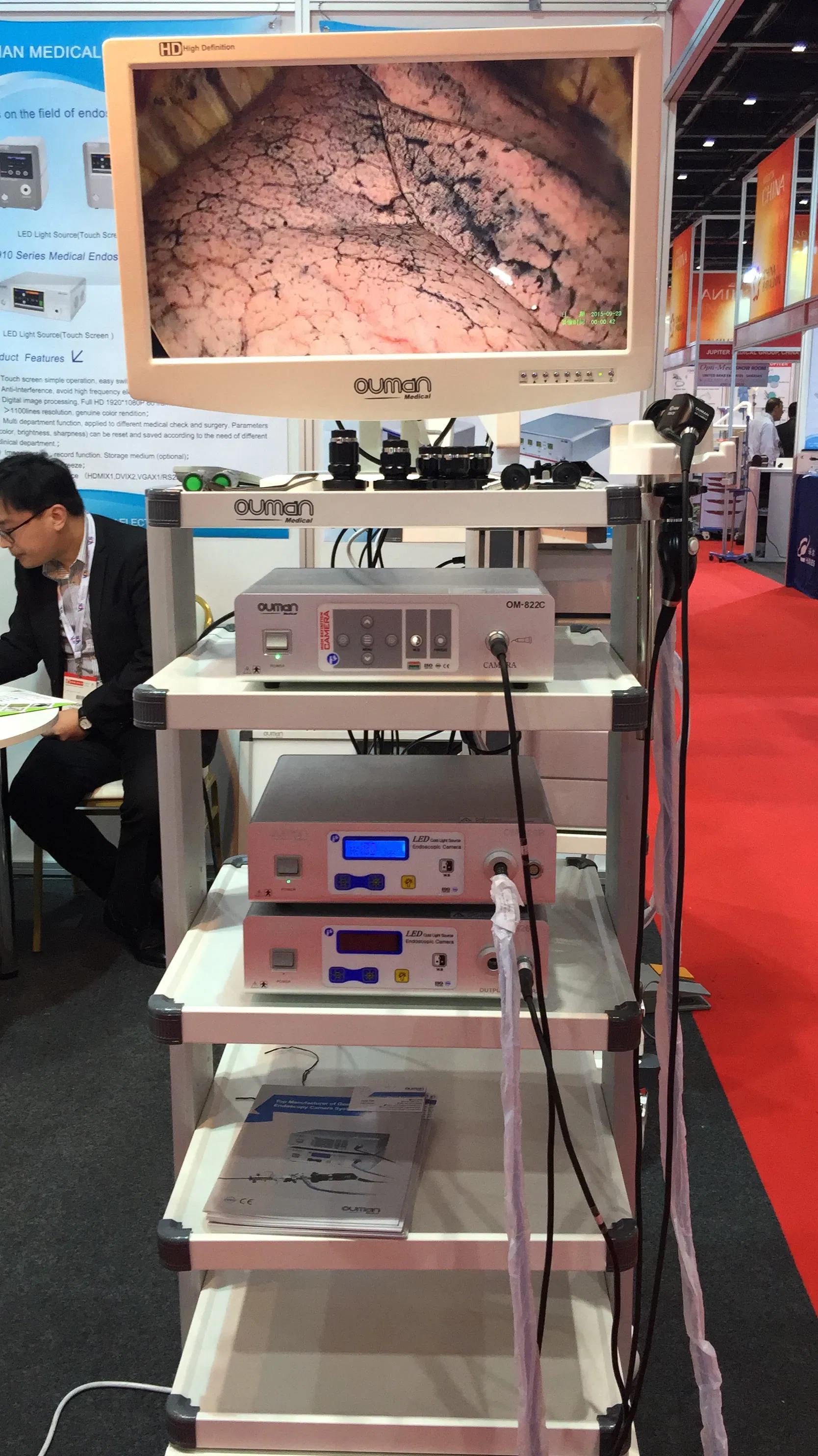 Ouman 5-Layer Medical Trolley Cart for Ent Endoscopy