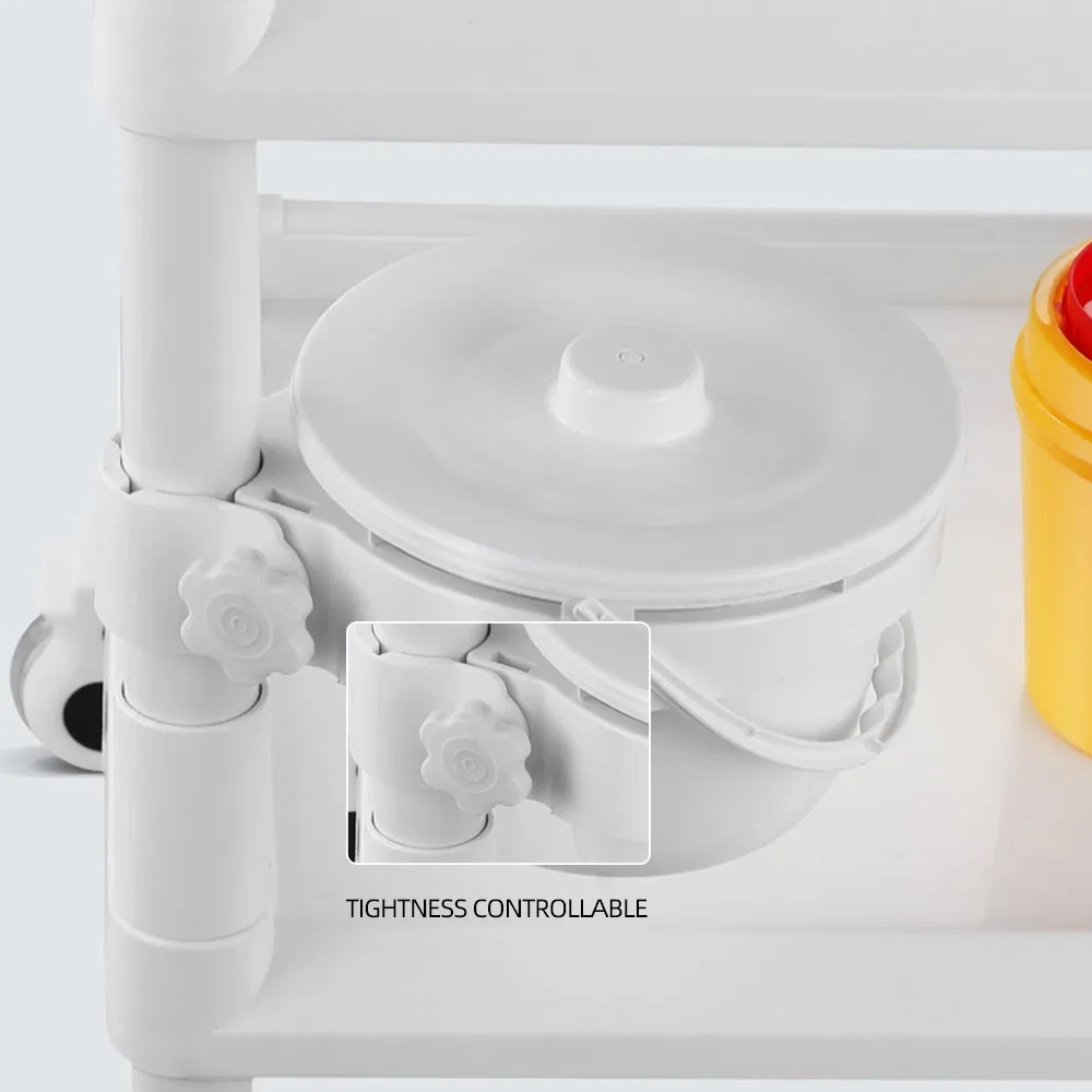 China Cheap ABS Plastic Hospital Medical Clinic Emergency Medicine Trolley Delivery Medication Drug Dispensing Cart