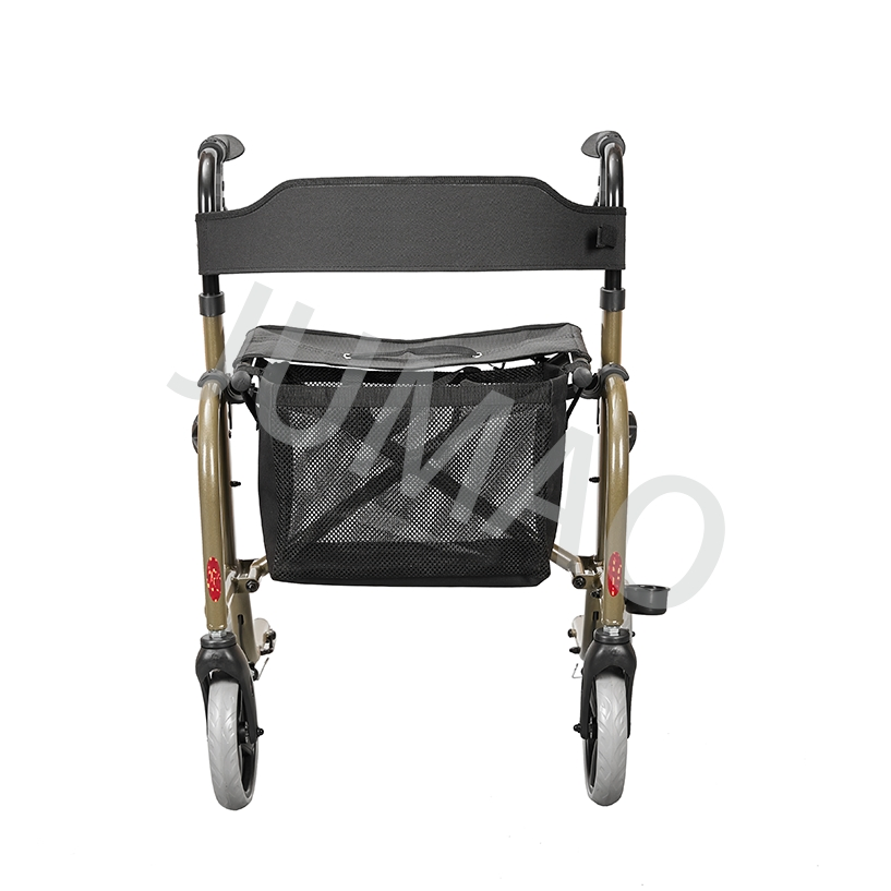 Compact and Lightweight Aluminium Rollator with Foldable Frame Design