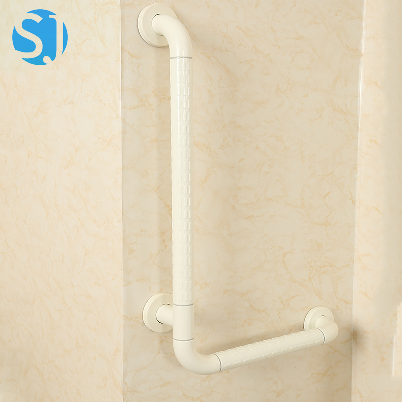 Wall Mounted ABS Nylon Grab Bar Bathroom Safety Rail for Handicap and Bariatric Support High Strength Material
