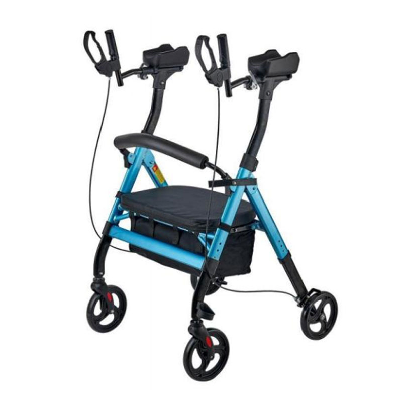 Portable Forearm Support Upright Walker Folding Seat Posture Walker