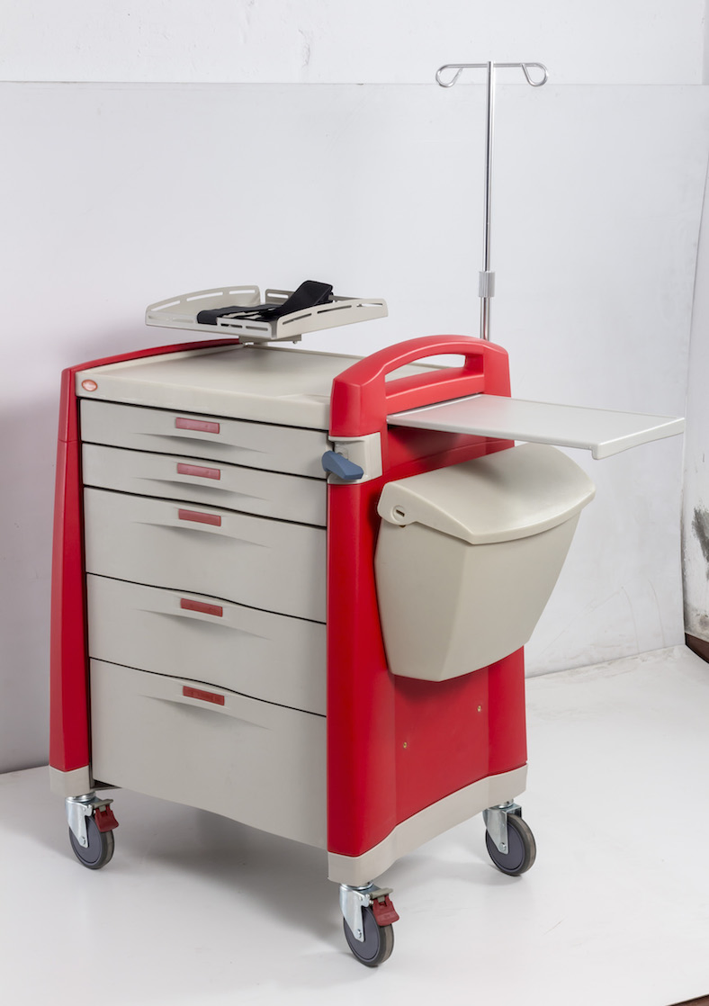 Mt Hospital Medical Surgical Equipment ABS Emergency Trolley Crash Cart