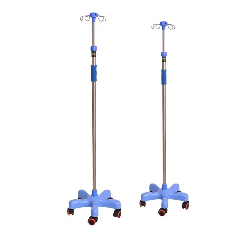 Hospital Medical Adjustable Mobile Infusion Stand/Bracket Infusion Rod Manufacturer