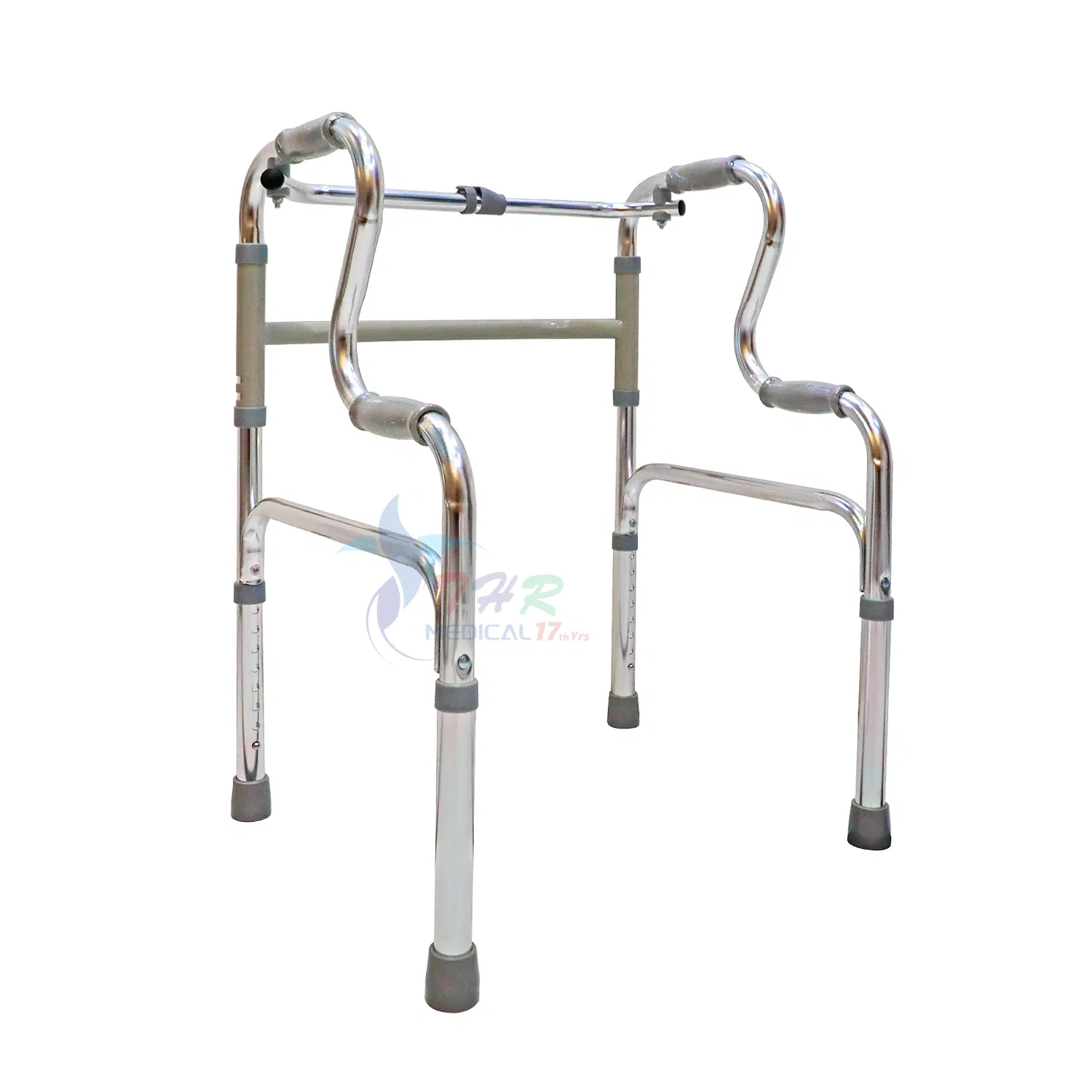 Lightweight Rollator Walker Disabled Folding Mobility Frame Walker Walking Aids for Adults