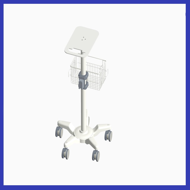 High Quality and Best Price Rolling Stand Cart with Basket and Tray