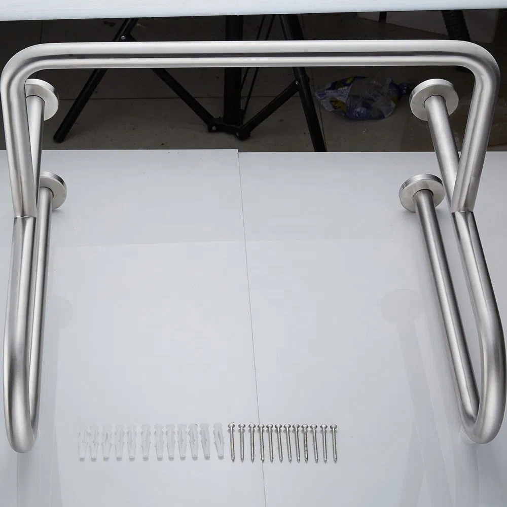 Elderly Handicapped Wall Mounted Bathroom Support Toilet Safety Railing Stainless Steel Handicapped Handrail Railing
