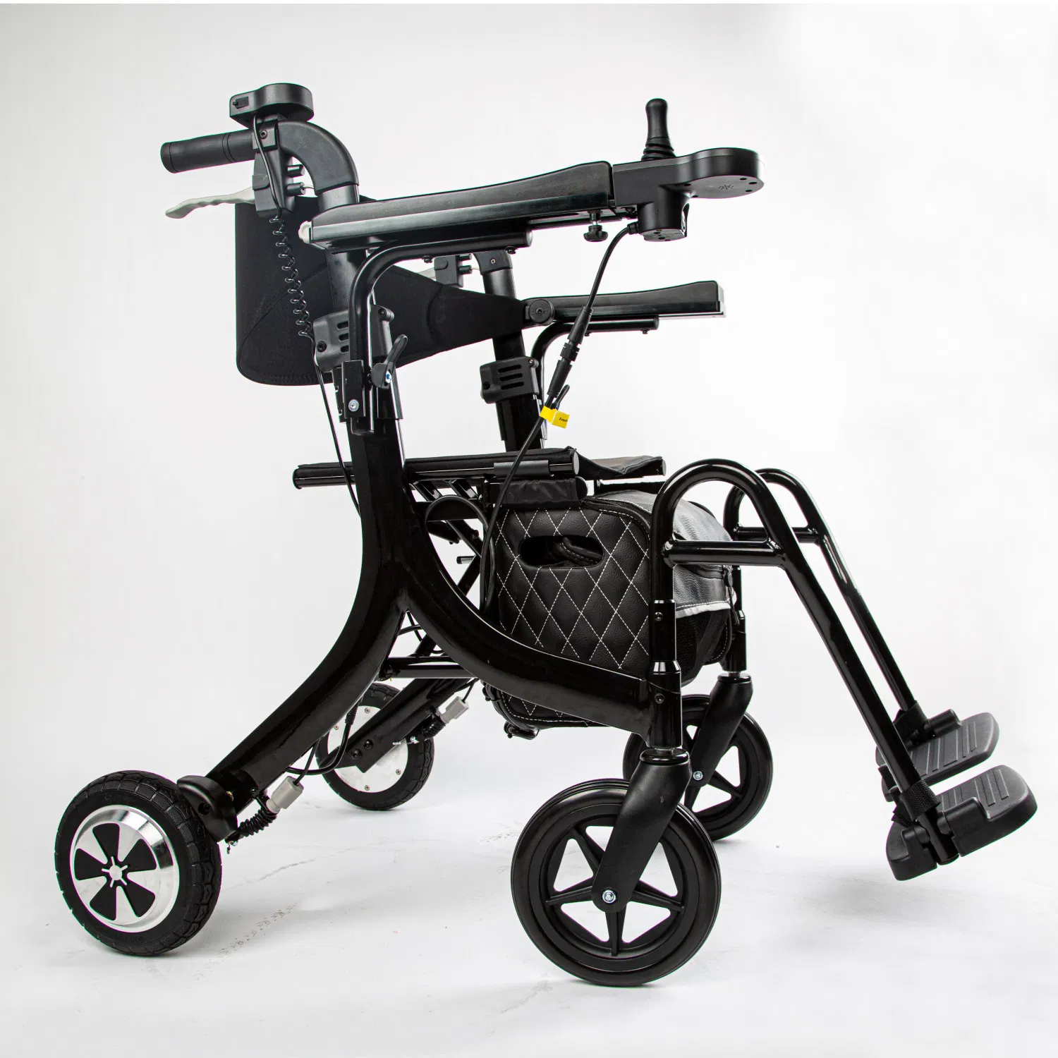 Tall Adult Rollators with Seats and Large Wheels Lightweight Rolling Upright Walker with Seat